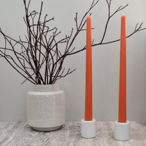 Beeswax Tapers- Tangerine