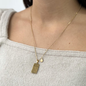Zodiac Card Necklace - Gold