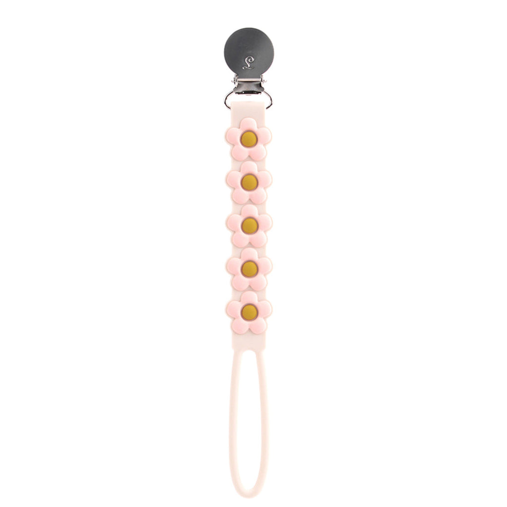 Beadless Pacifier Clip- Daisy