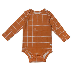 Long Sleeve Bodysuit- Oak Leaves