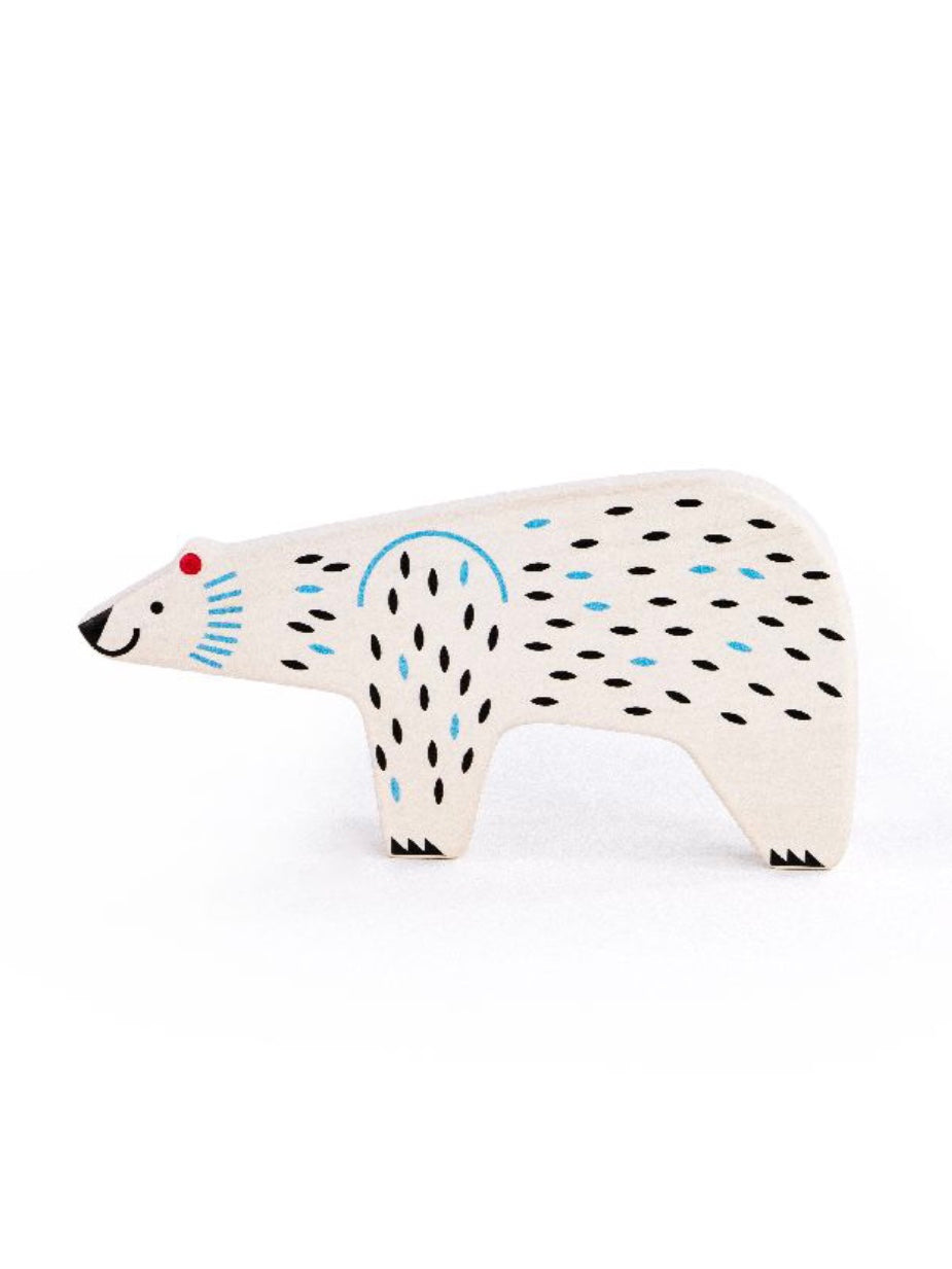 Wooden Polar Bear