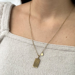 Zodiac Card Necklace - Gold