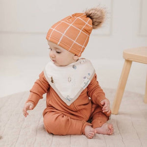 Oak Leaves Pom Pom Hat