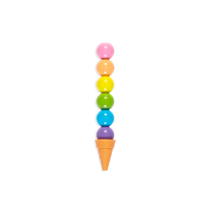 Rainbow Scoops Stacking Erasable Crayons
