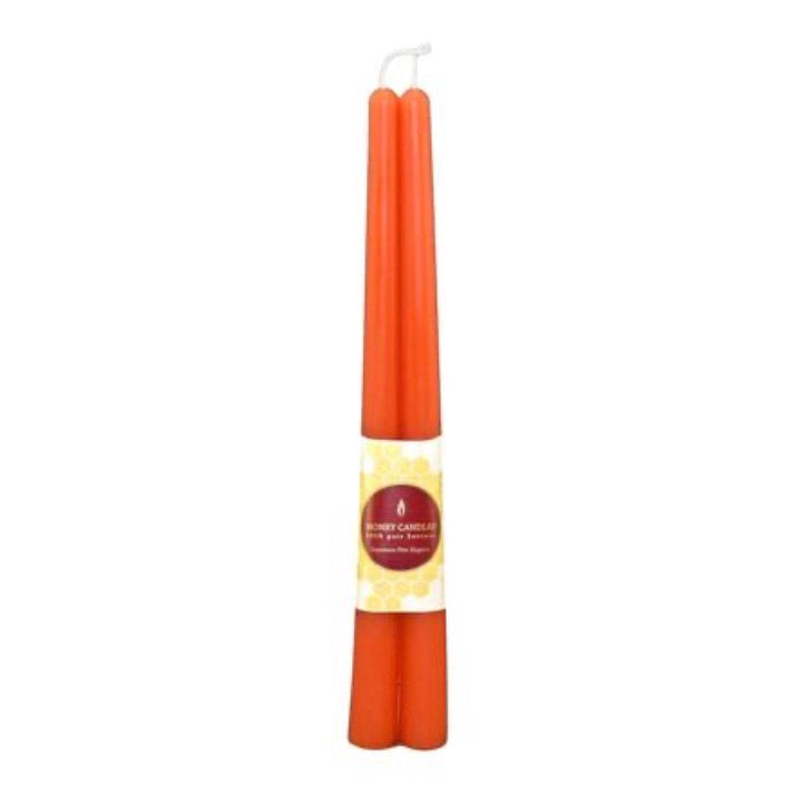 Beeswax Tapers- Tangerine