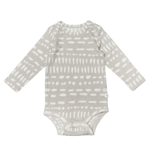 Long Sleeve Bodysuit- Mudcloth