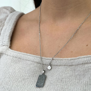 Zodiac Card Necklace - Silver