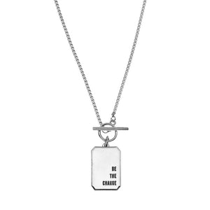 Be The Change Necklace- Silver