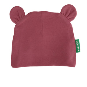 Organic Bear Hat- Rose