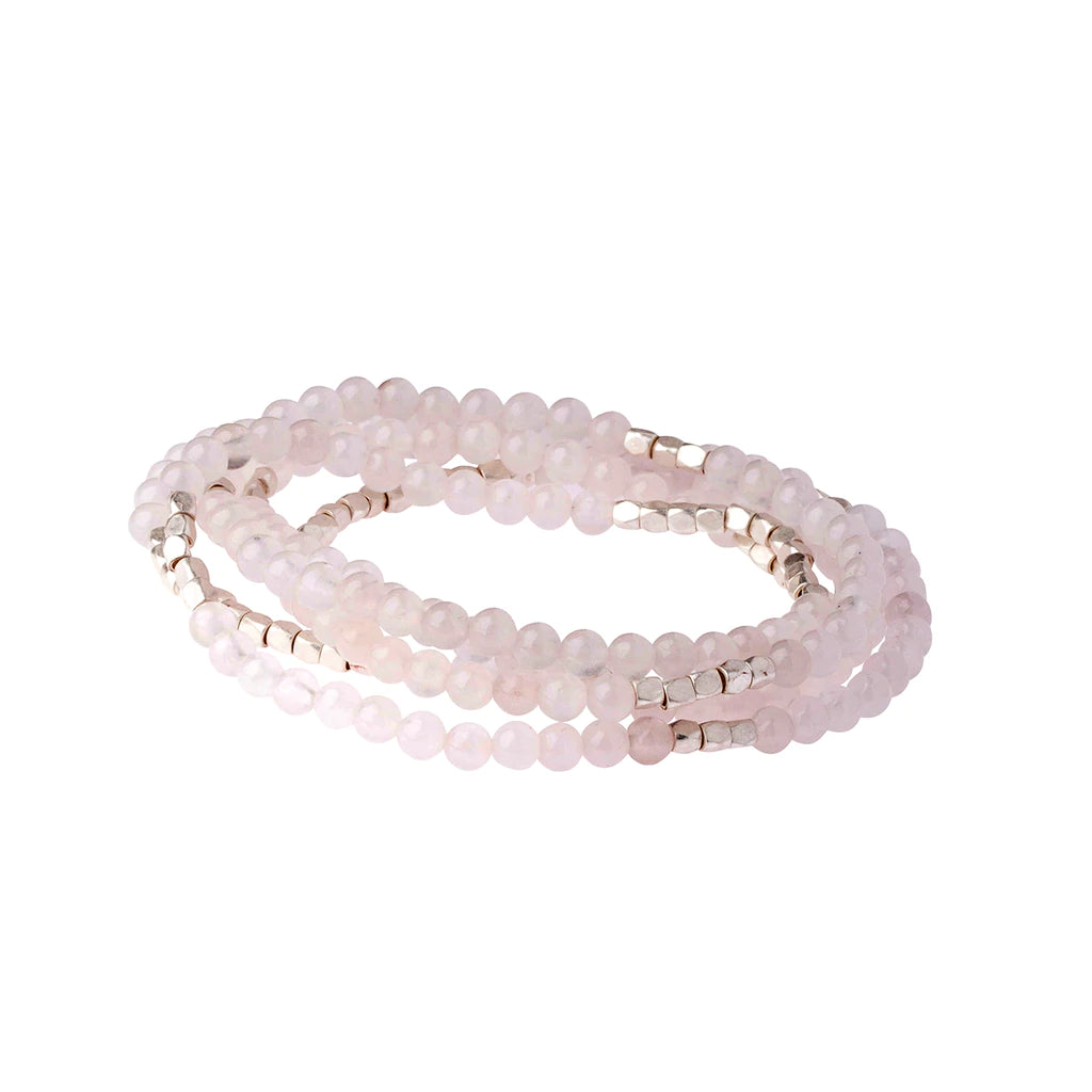 Rose Quartz Wrap Bracelet/Necklace