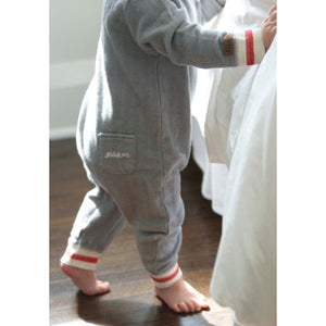 Organic Cottage Playsuit - Driftwood Grey