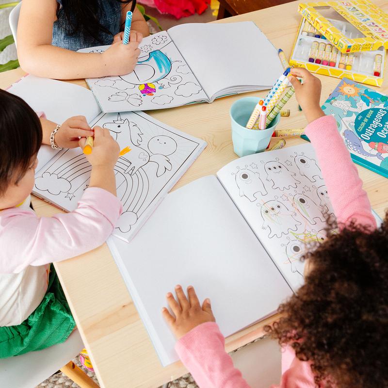 Outer Space Explorers Colouring Book