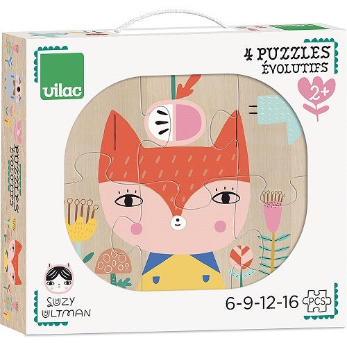 Wooden Puzzle Evolution (4 sizes, 1 kit)