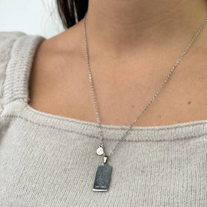 Zodiac Card Necklace - Silver