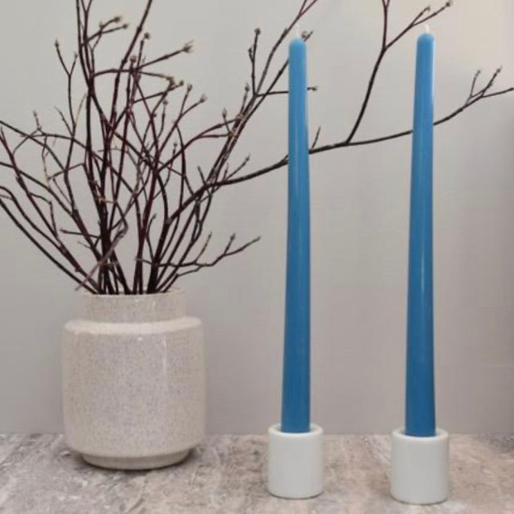 Beeswax Tapers- Teal