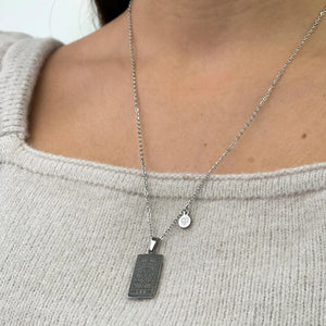Zodiac Card Necklace - Silver