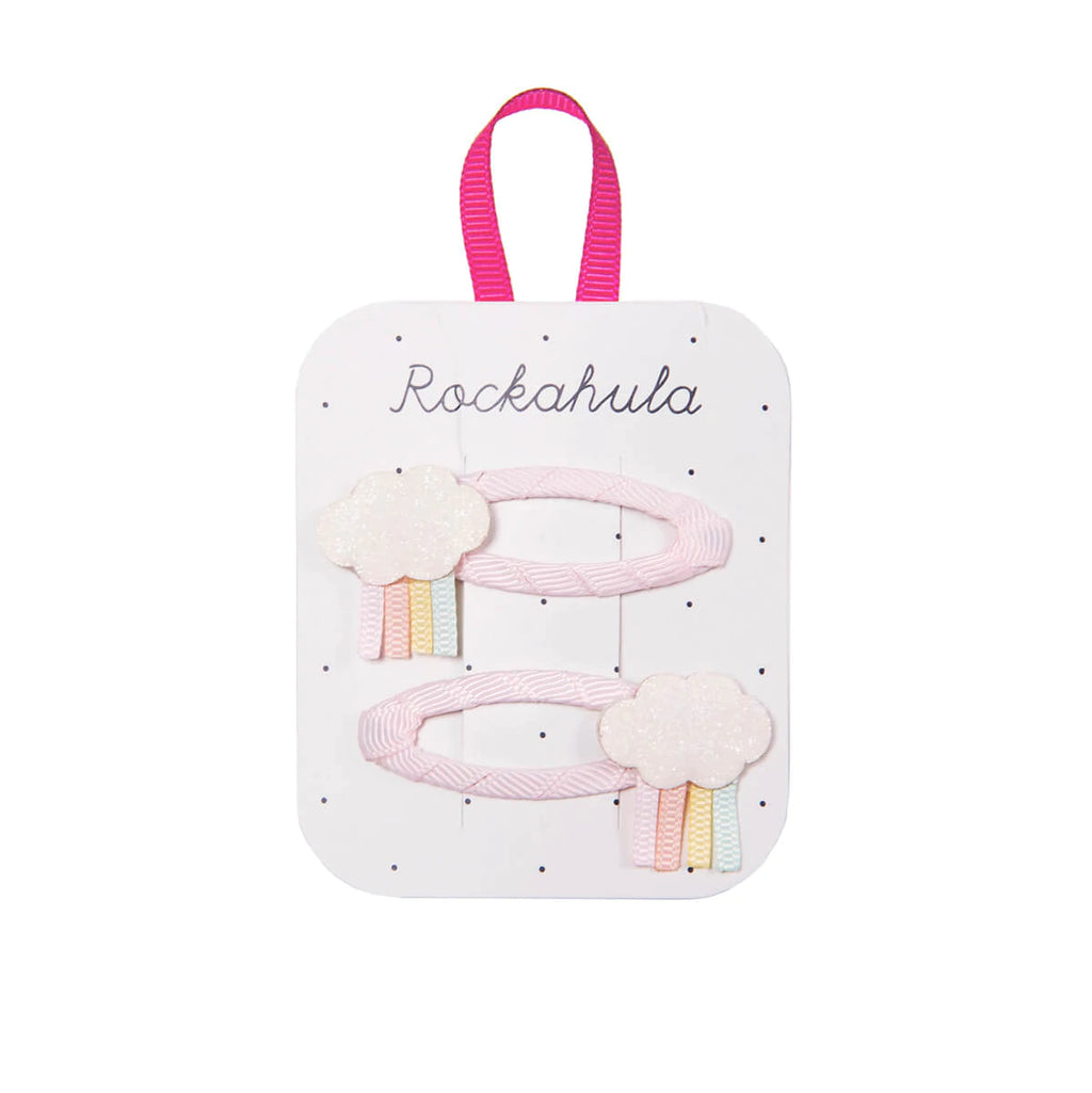 Pastel Rainy Cloud Clips