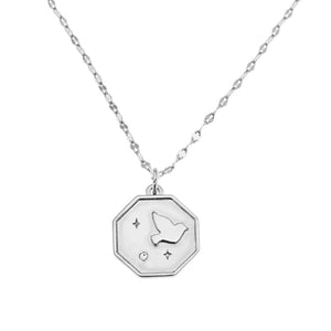 Dove Necklace- Silver